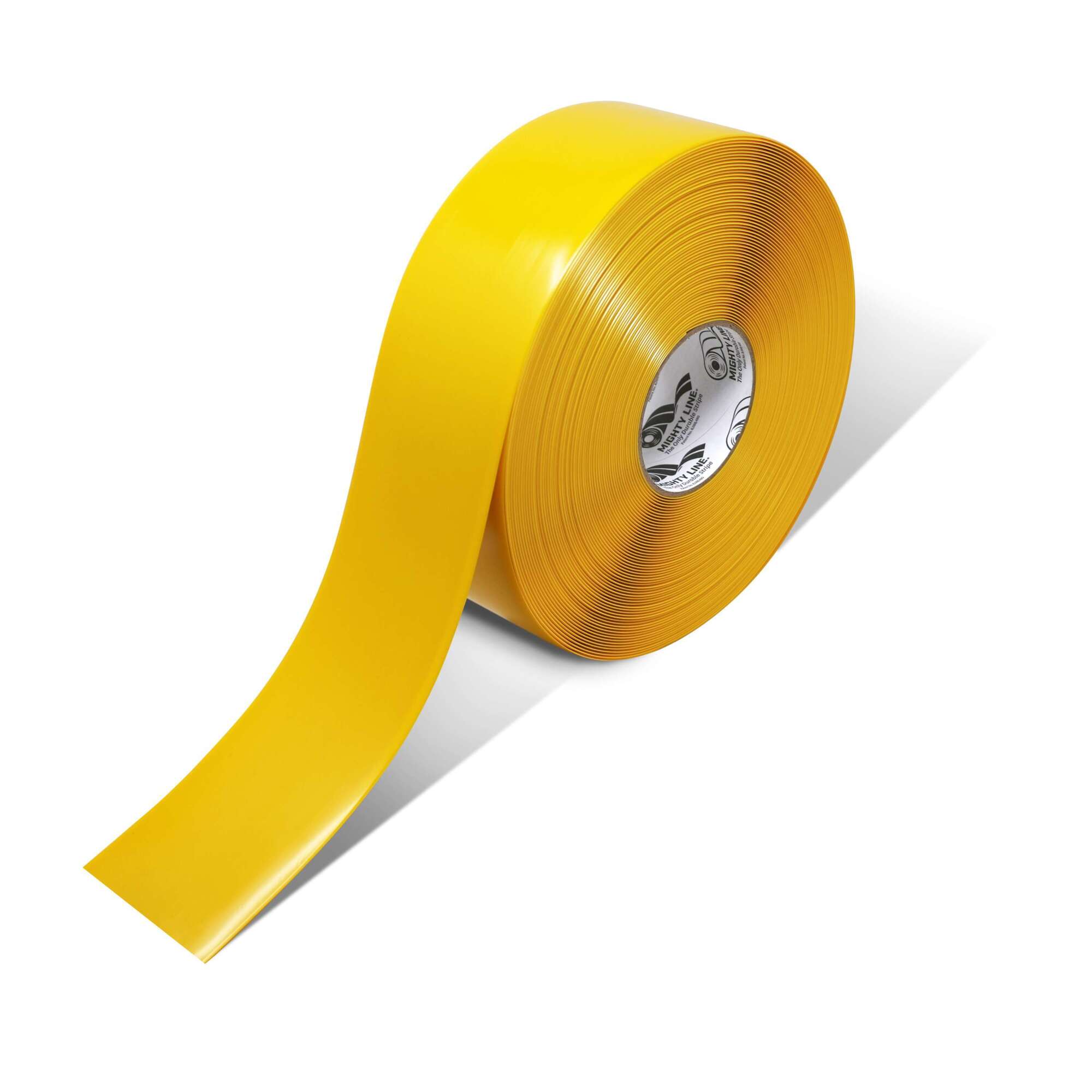 Mighty Line Industrial Floor Marking Tape, Yellow, 3in. x 100ft. Roll